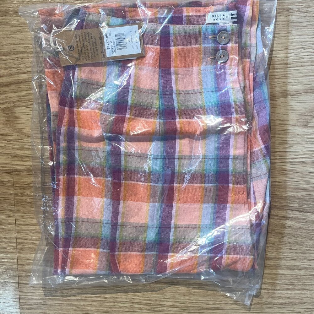 NWT Billabong Salty Blonde Break Point Pants - Multi - Women's 28 - Picture 3 of 4